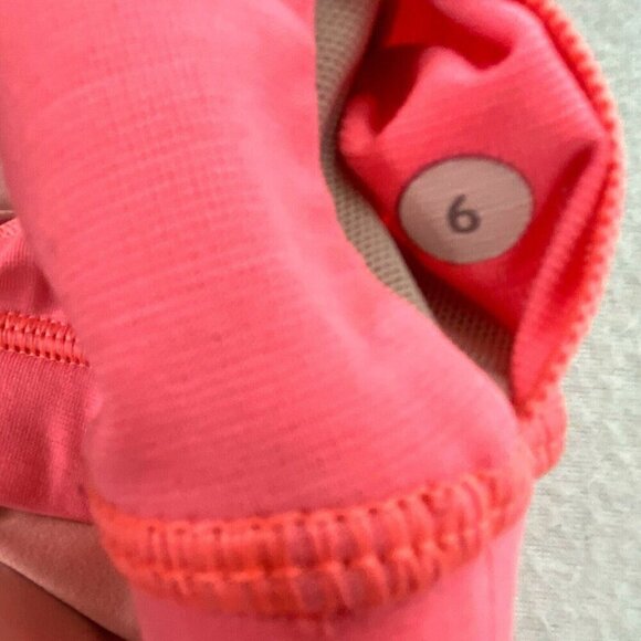 Lululemon Kanto Catch Me Cross Back Flash Tank Top Womens size 6 Peachy Pink - Picture 10 of 10